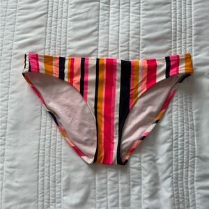 BRAND NEW AERIE Multicolor Striped Bikini Bottoms